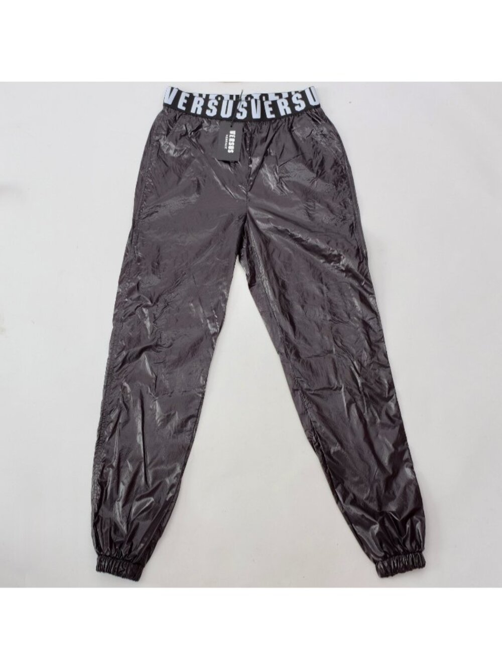 New Versus Versace track pants sweatpants 38 US Small black logo waistband